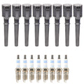 Set of 8 Ignition Coils & Spark Plugs for Lincoln Aviator Mark VIII (1999–2002)