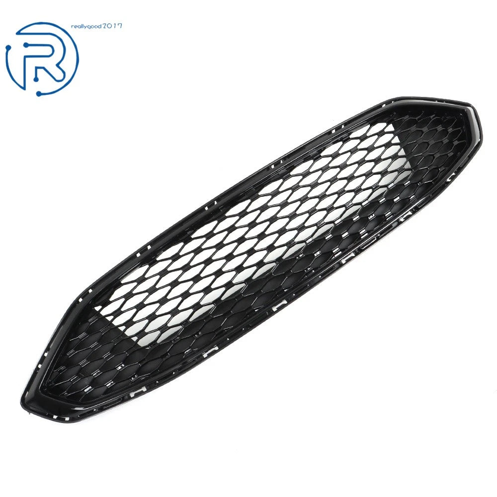 Front Grill Honeycomb Trim for Ford Fusion 2017-2018 Gloss Black