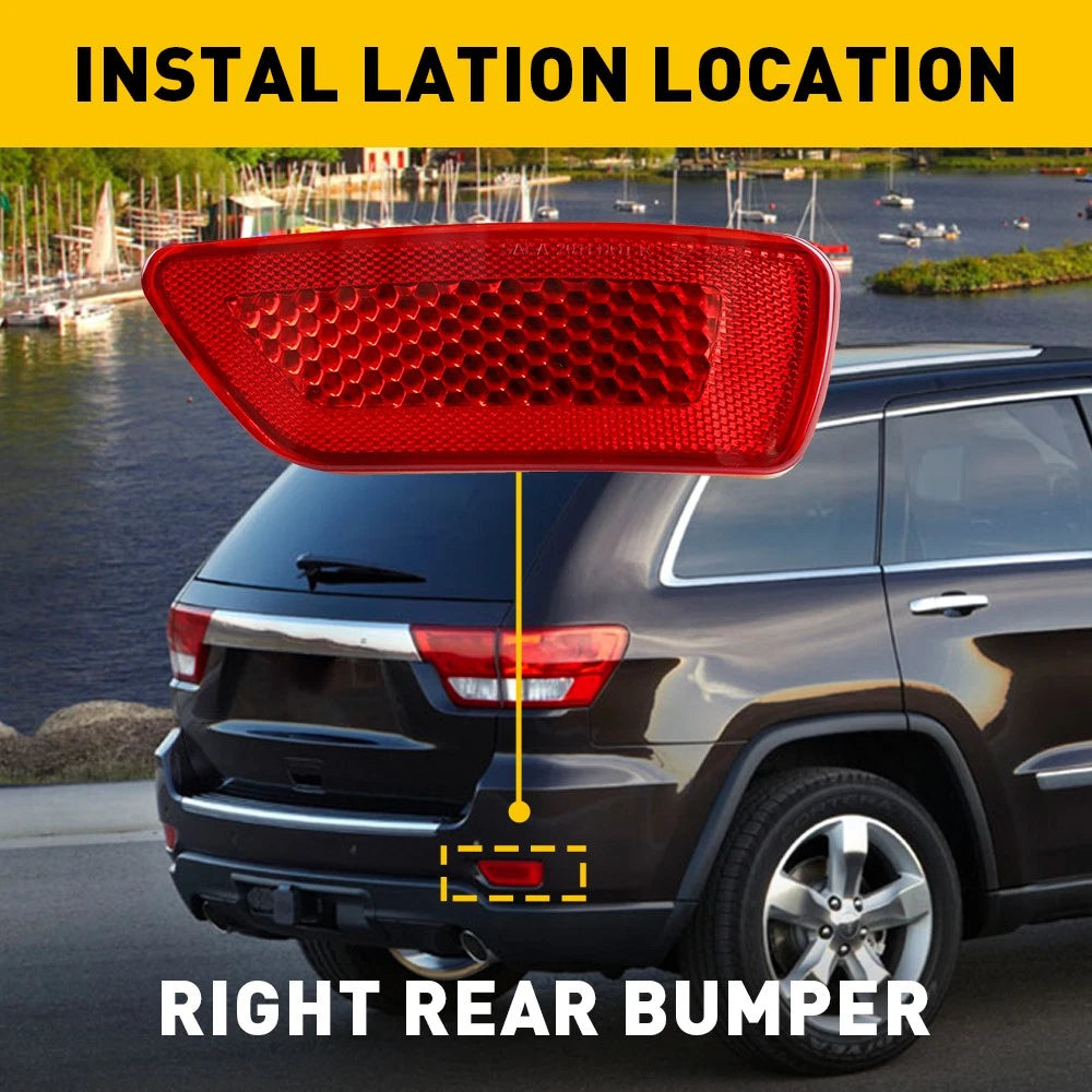 Rear Bumper Reflector Light for Jeep Grand Cherokee, Compass & Dodge Journey (YYYY–YYYY)