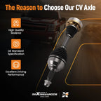 Front CV Axle Shaft for Porsche Cayenne (2003–2006, 2008–2010) Audi Q7 (2007–2010)