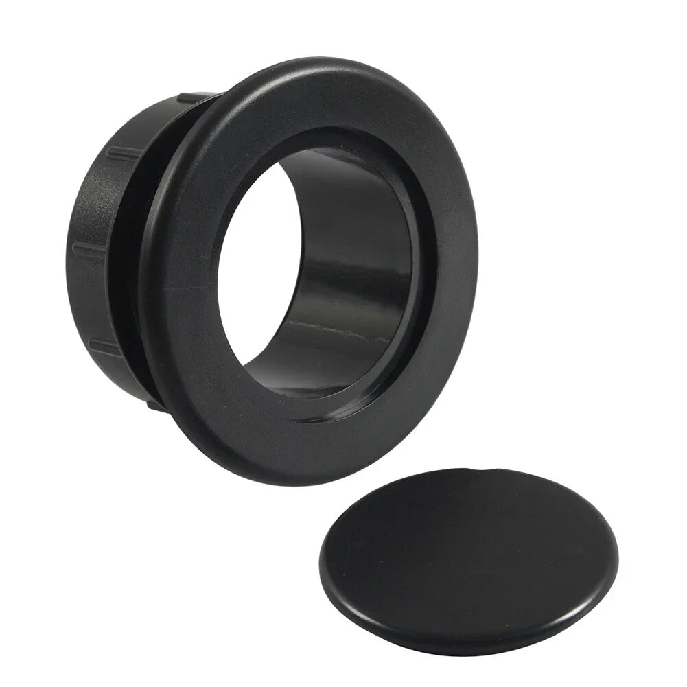 Black Table Umbrella Hole Ring Plug Cap Set for Outdoor Table Cover