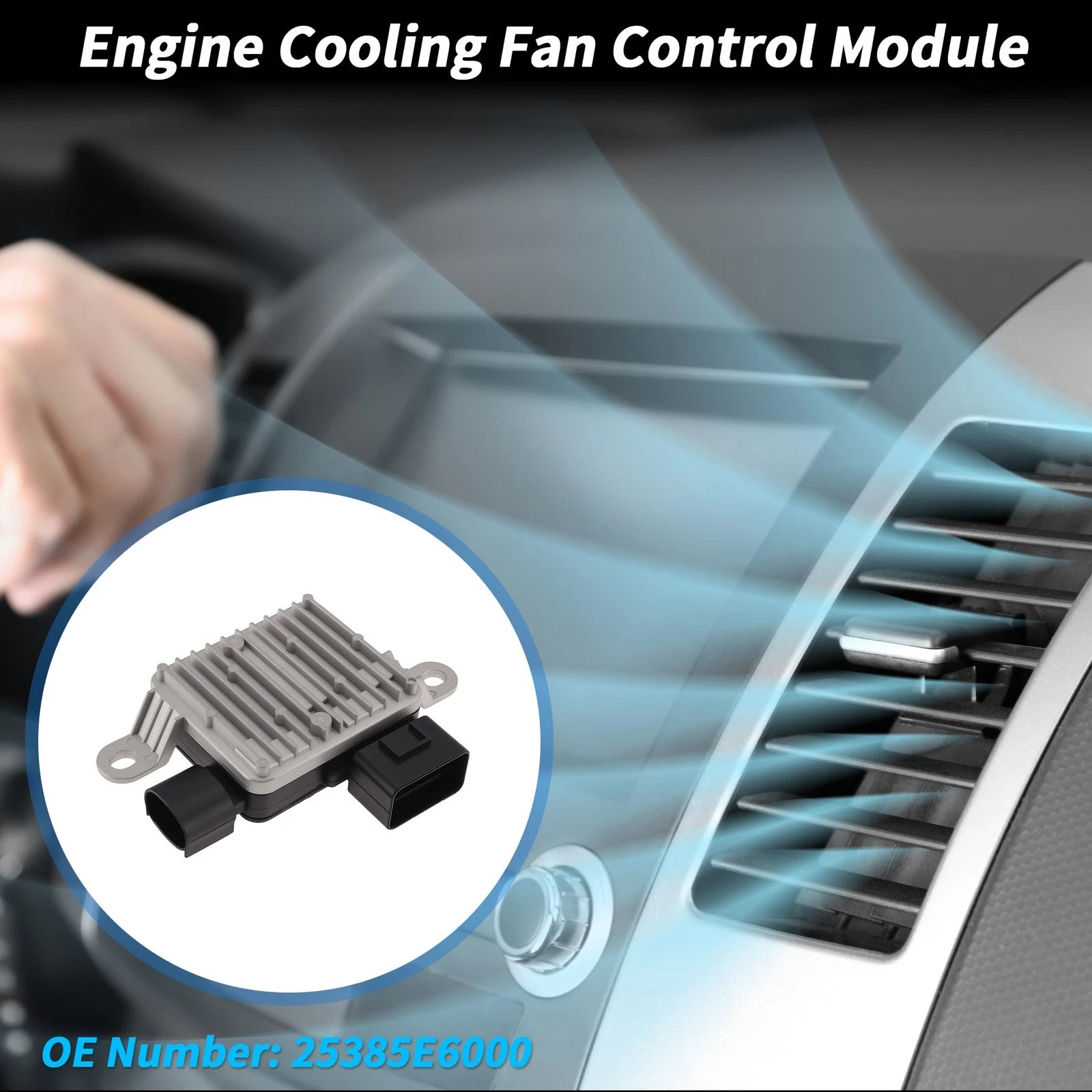 Engine Cooling Fan Control Module No.25385E6000 for Hyundai Sonata (2016–2019)
