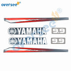 Top Cowling Sticker for Yamaha 9.9HP 2T (1990–1999) Anti-UV Graphics Kit
