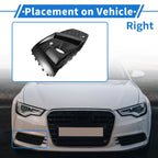 Front Right Fog Light Grill for Audi A5 (2021–2023) No. 8W6807682T, ABS Black