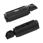 Black Front Driver Footpegs for Harley Fat Bob Sport Glide (2018–2025)