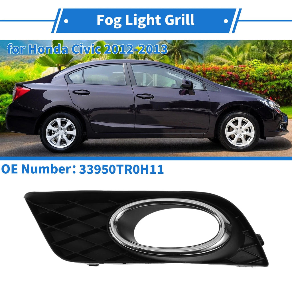 Front Left Fog Light Grill No. 33950TR0H11 for Honda Civic (2012–2013)