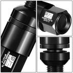Set of 20 J2 Aluminum Black Closed End Lug Nuts M14x1.5 (23mm OD, 76mm H)
