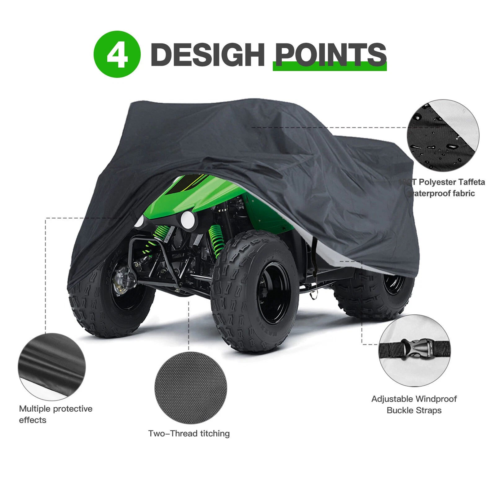 ATV Quad Cover for Yamaha YFZ 50 (2017–2024) Waterproof Dust Protector