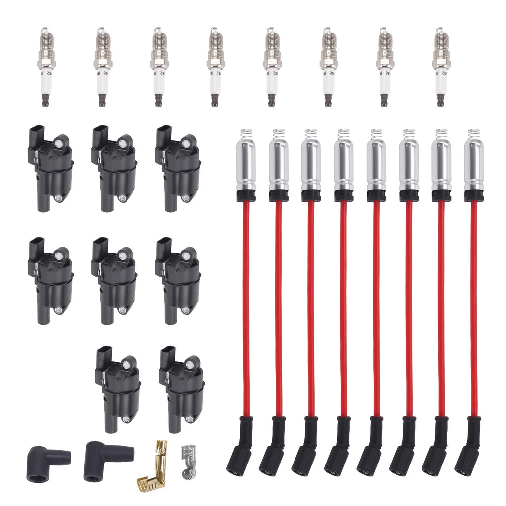 Ignition Coils Plugs Wires Kit for Buick Rainier LaCrosse 5.3L V8 (2005–2008)