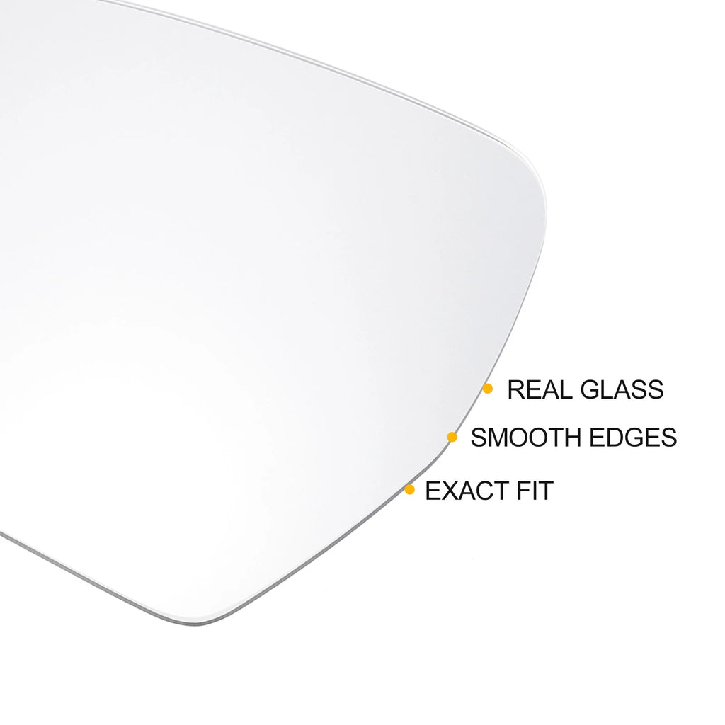 Left Side Heated White Mirror Glass for Audi Q3 (2011–2018)