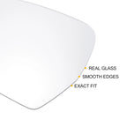 Left Side Heated White Mirror Glass for Audi Q3 (2011–2018)