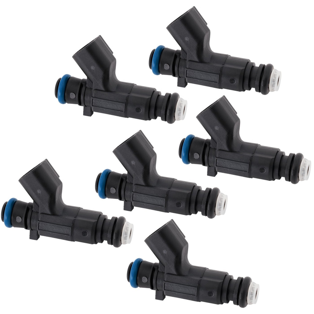 Set of 6 Fuel Injectors for Buick Allure, LaCrosse, Rendezvous, Cadillac CTS