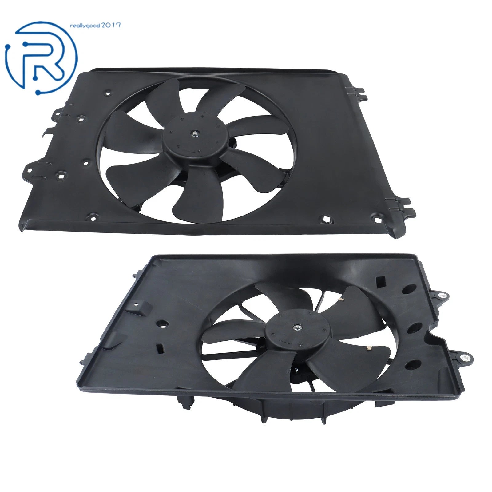 2X Electric Radiator Condenser Cooling Fan Assembly for Honda Pilot (2009-2015)