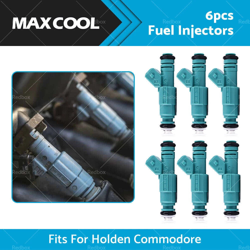 6PC Fuel Injectors for Holden Commodore 3.8L V6 5.0L V8 (1990–2006) 0280155777