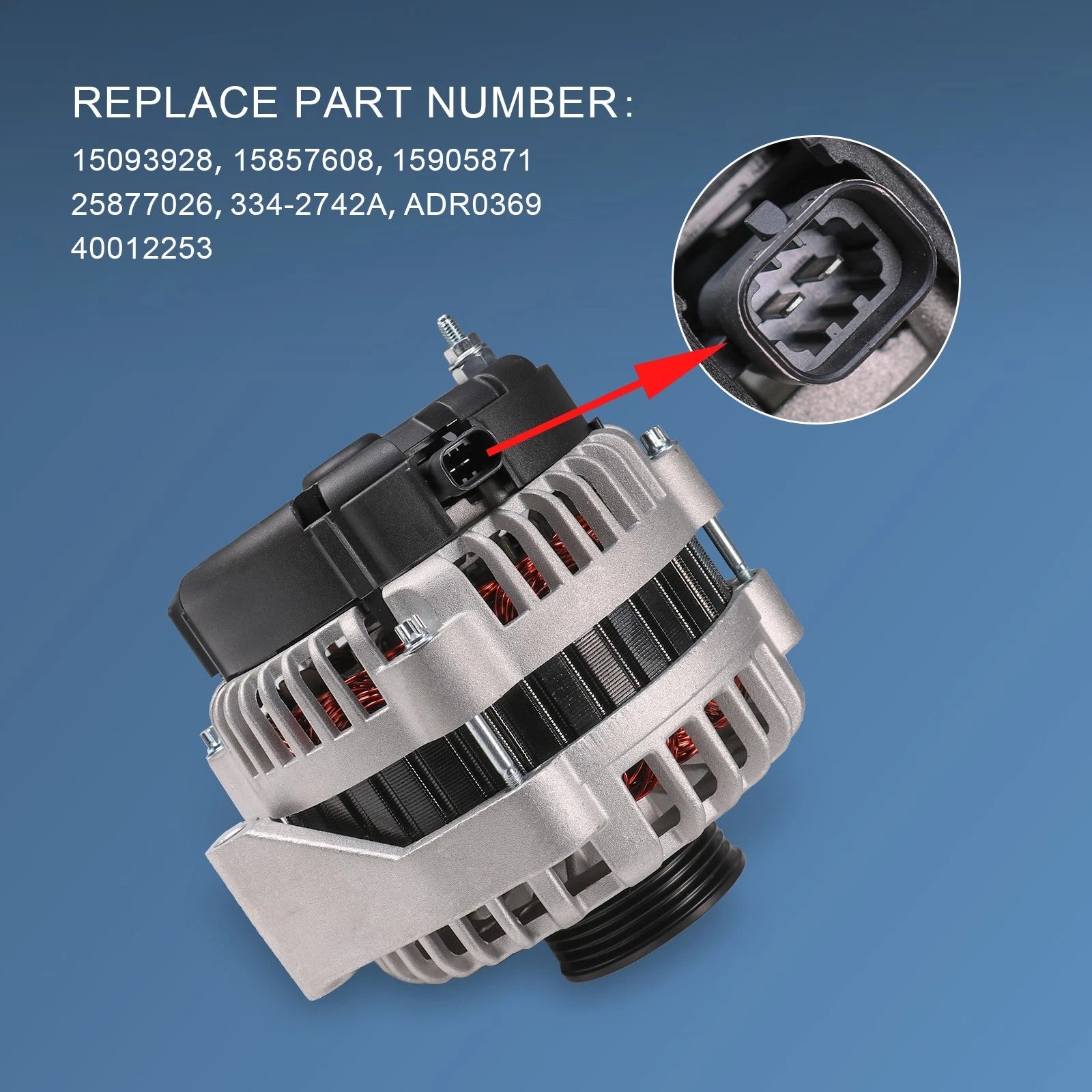 Alternator for Silverado 1500 2500 3500 (2007-2014)