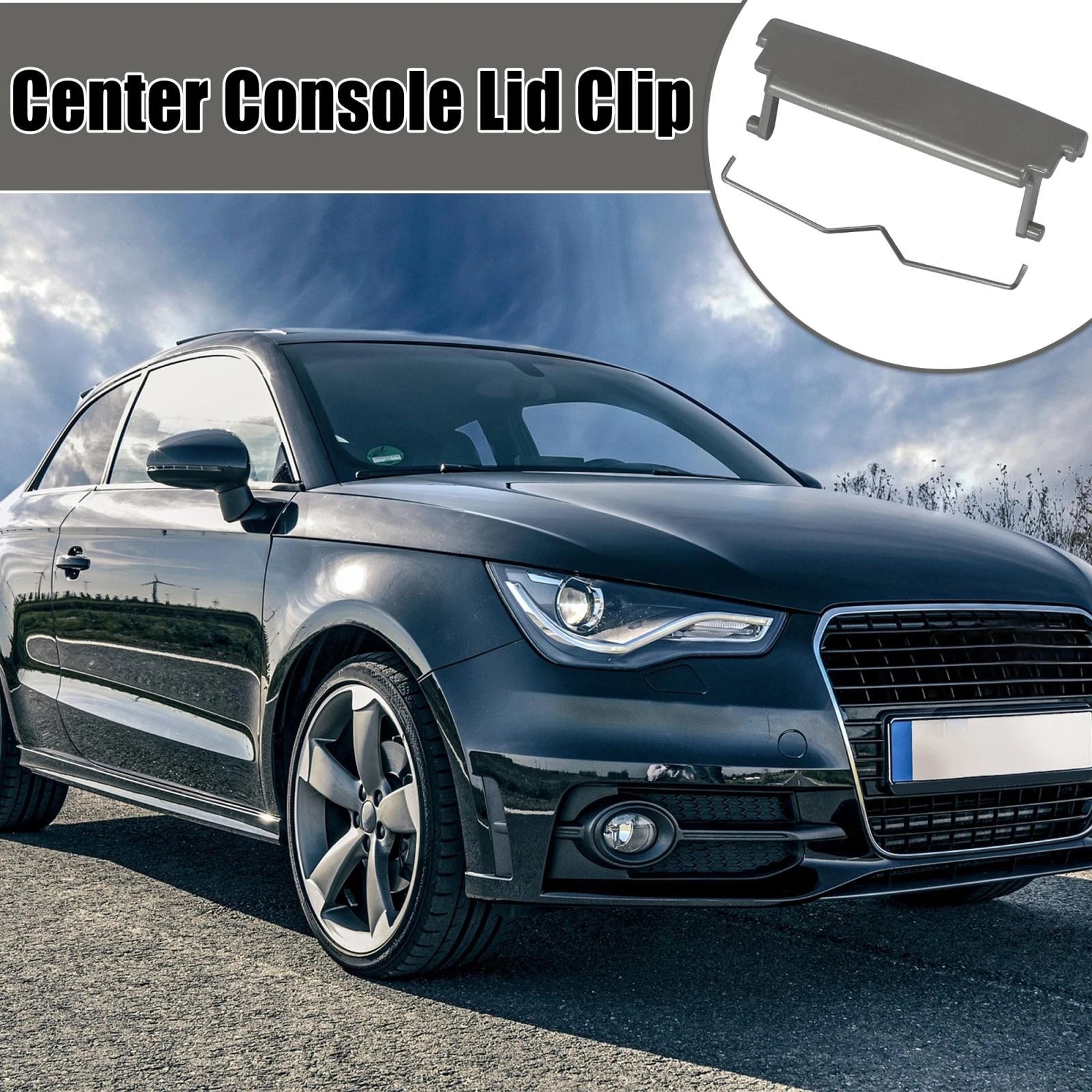 Center Console Lid Clip for Audi A3 (2003–2012) - Gray