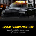 54 LED Strobe Light Bar for Emergency Vehicles (Rooftop)
