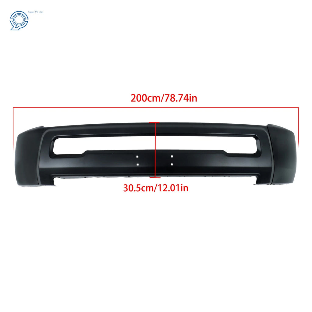 Front Bumper Face Bar for Dodge Ram 2500 3500 (2010-2018) Black Steel