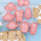 8 Piece Cookie Molds for Baking