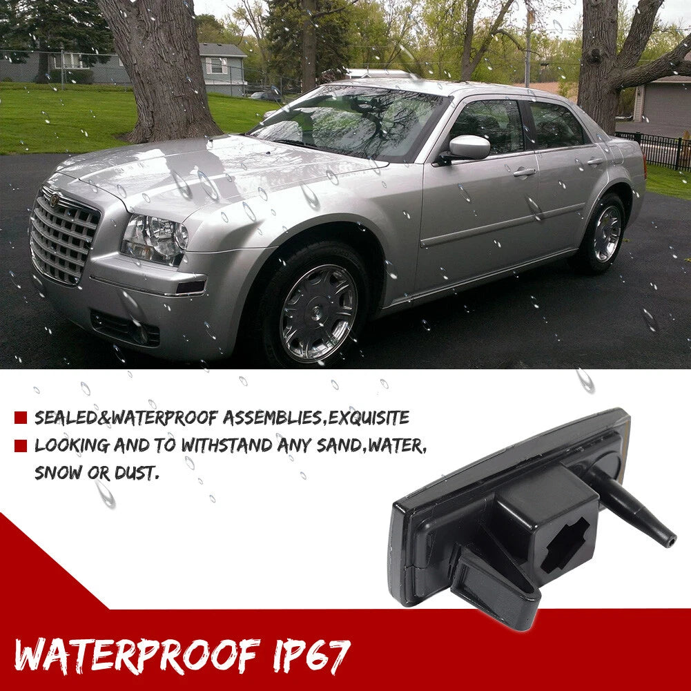 2X Smoked Lens Front Bumper Side Marker Lights for Chrysler 300C (2005–2010)