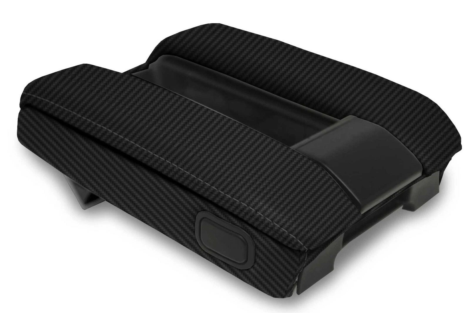 Console Lid Armrest Cover for BMW E38 (1995–2001) Carbon Fiber Black