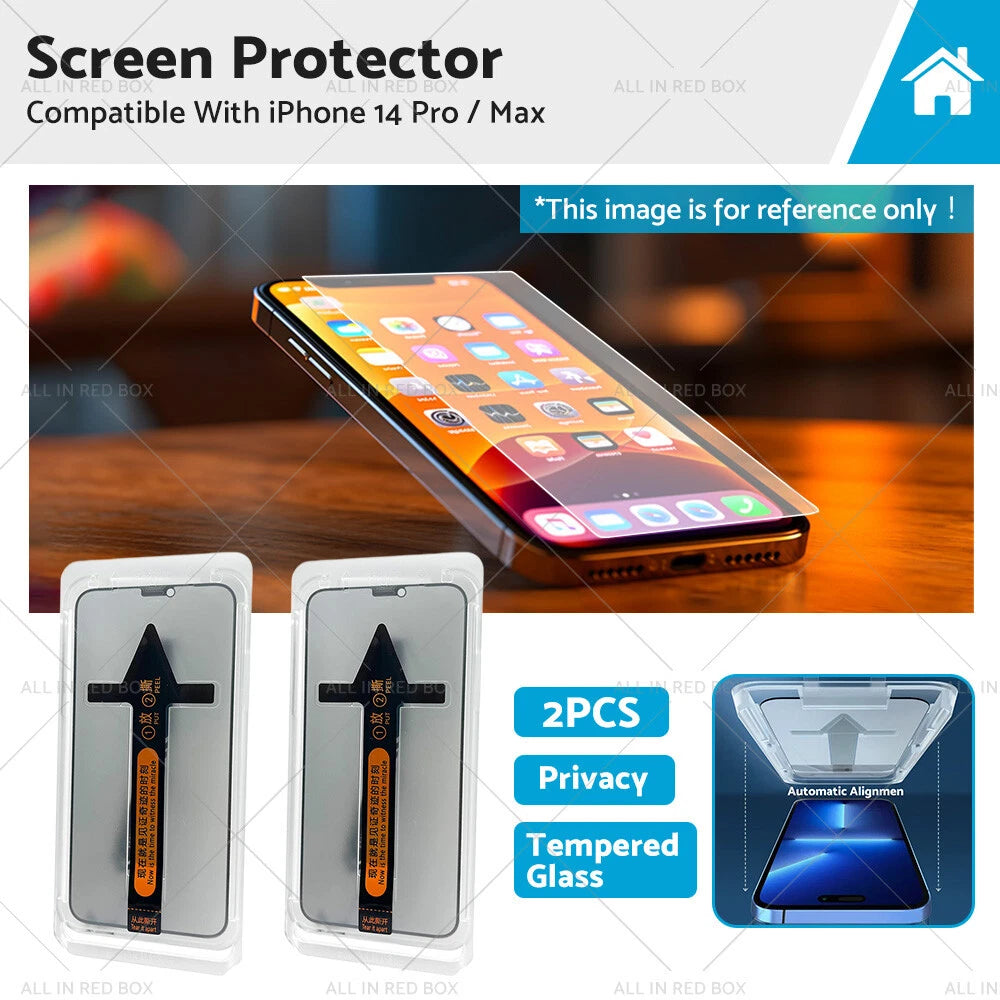 2X Privacy Tempered Glass Screen Protector for iPhone 14 Pro/Max