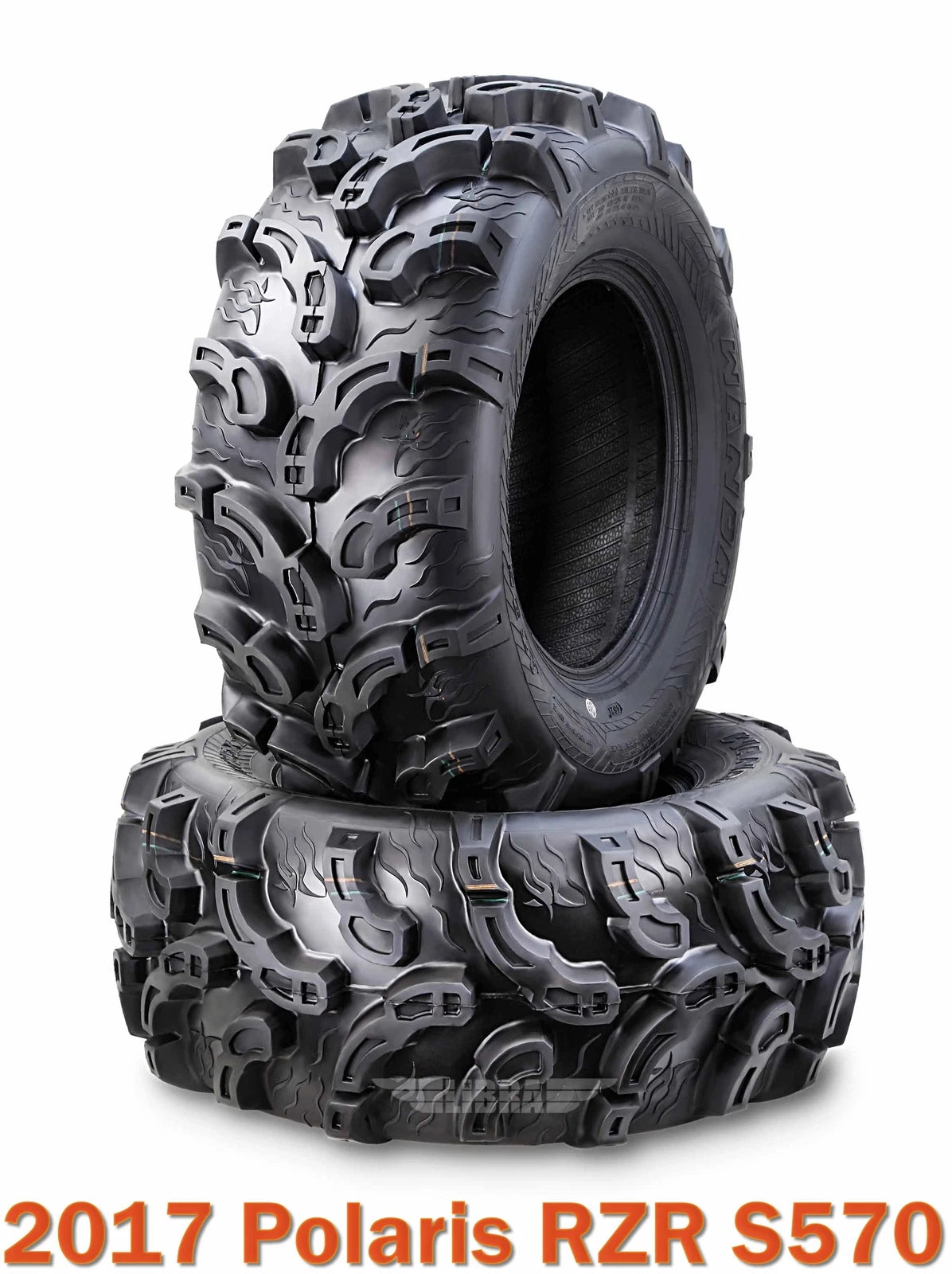 Set of 2 Front Tires for Polaris RZR S570 (2017) 27x9-12 Super Lug Mud