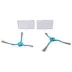 Set of 4 Side Brushes and Filters for Cecotec Conga
