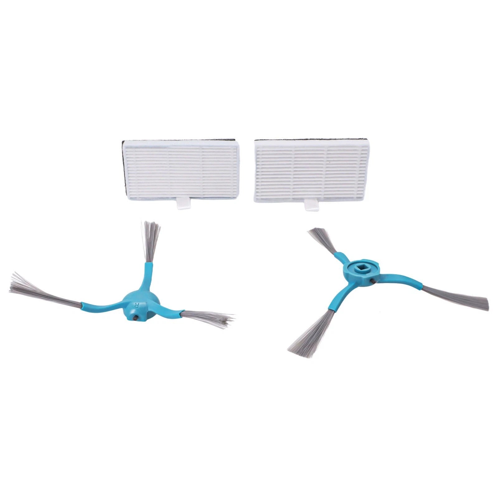 Set of 4 Side Brushes and Filters for Cecotec Conga