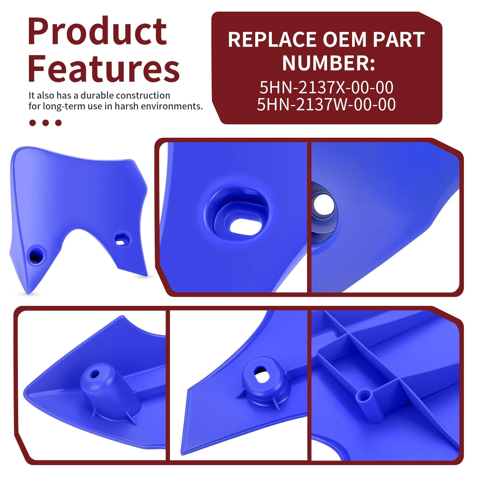 Tank Shroud Air Scoop Set for Yamaha TT-R 90 90E (2000–2007)