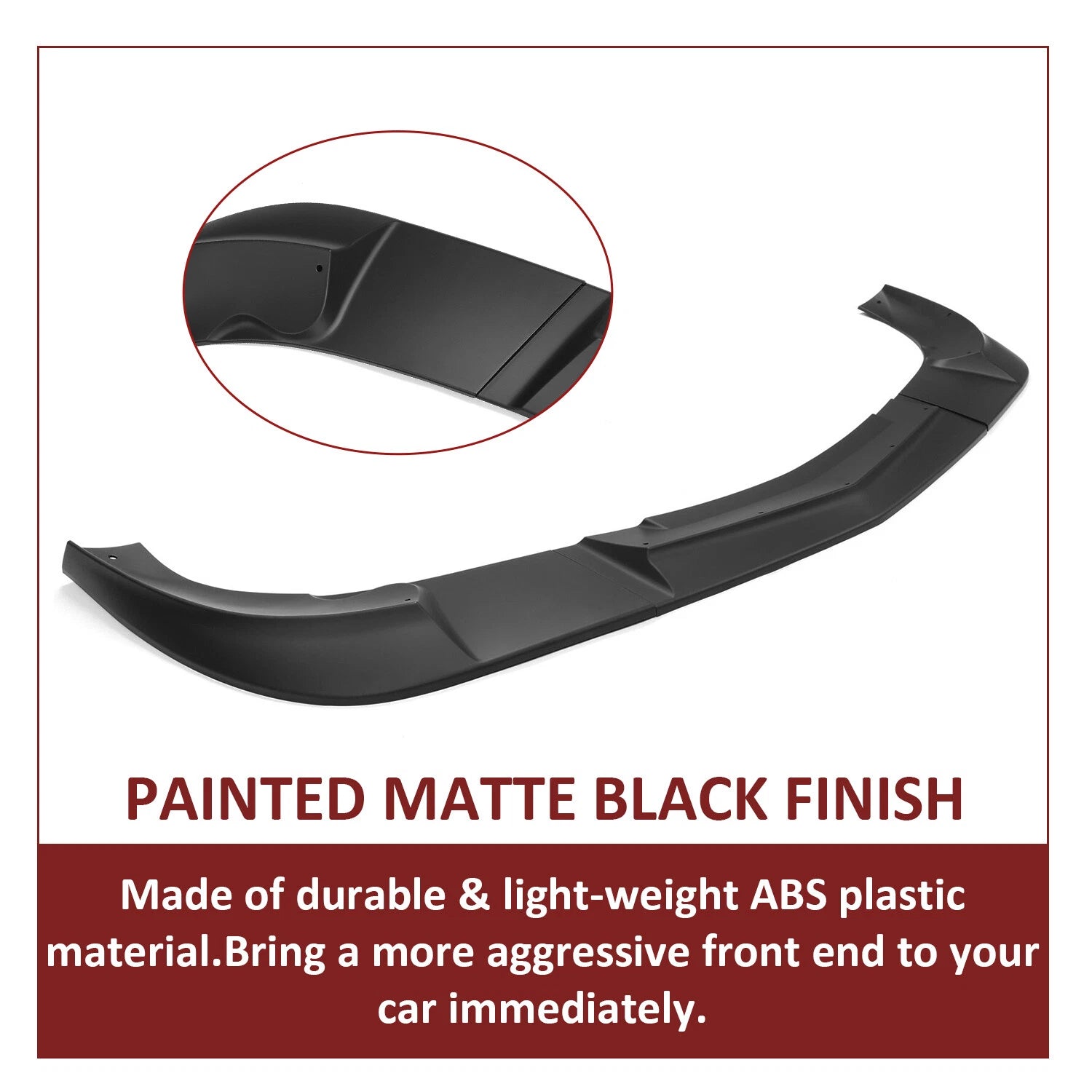 Front Bumper Lip Spoiler Splitter for Corvette C6 Z06 ZR1 (2005–2013)