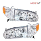 Set of 4 Headlights and Corner Lights for Corolla (2001–2002)