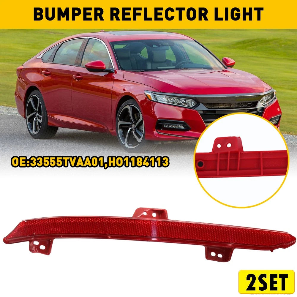 Rear Left Bumper Reflector Side Marker Light Cover for Honda Accord (2018–2022)