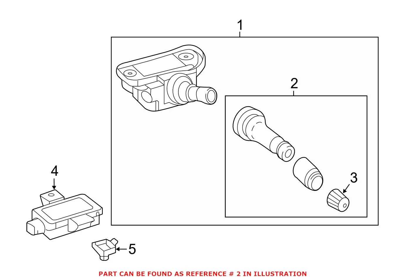 TPMS Sensor Service Kit for Mercedes (0004001300)
