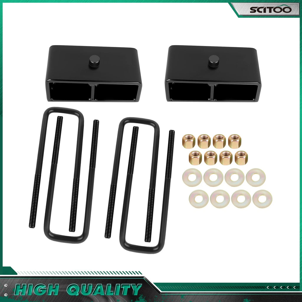 2X 2" Rear Leveling Kit for Toyota Tundra (1999–2019) Steel Blocks