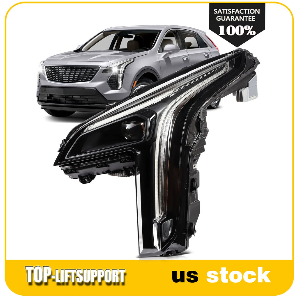 Left Side Full LED DRL Headlight with Cornering Lamps for Cadillac XT4 (2019–2023)