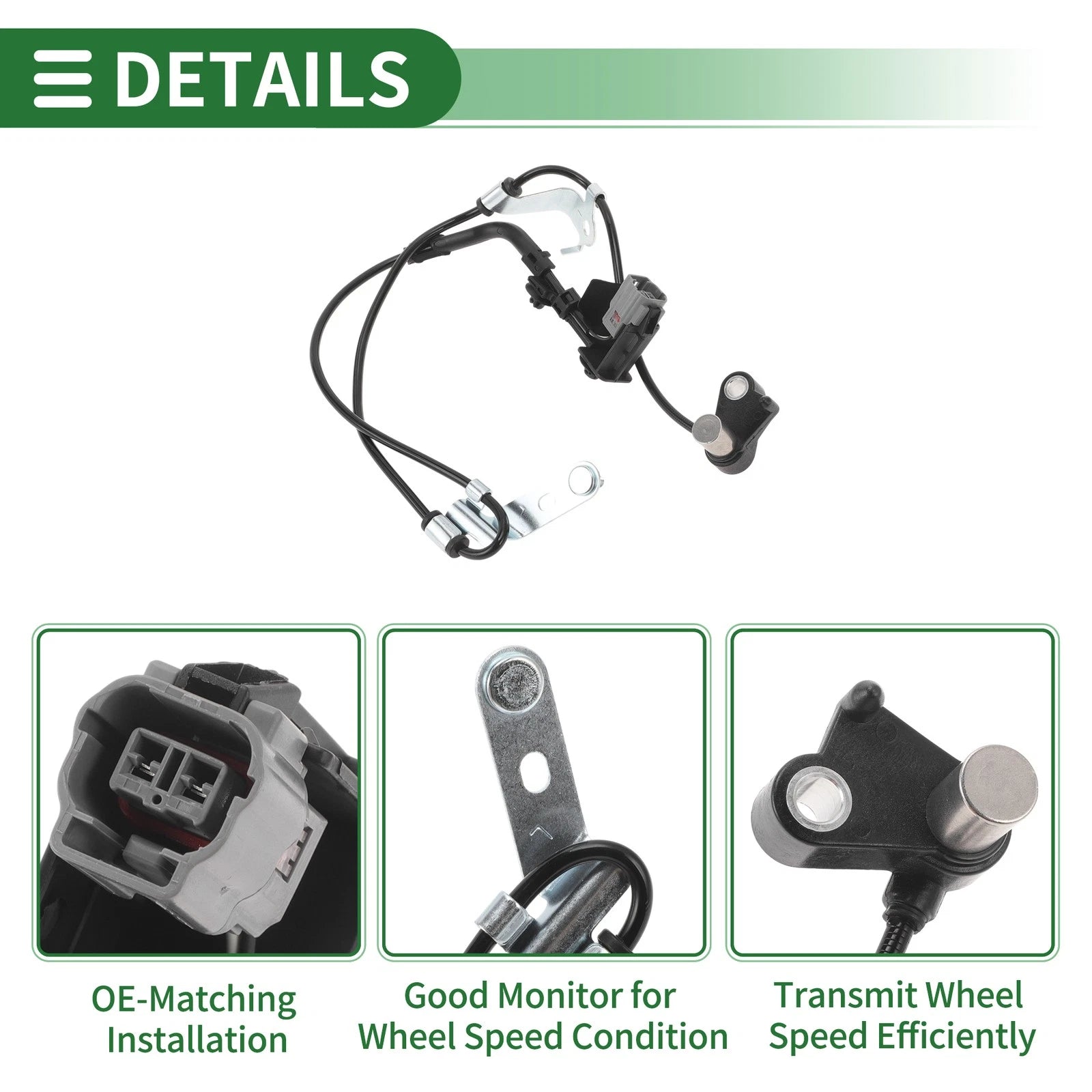 ABS Wheel Speed Sensor for Mazda 6 (2003–2008) No.GJ6A4373XE/8J6A4373XB
