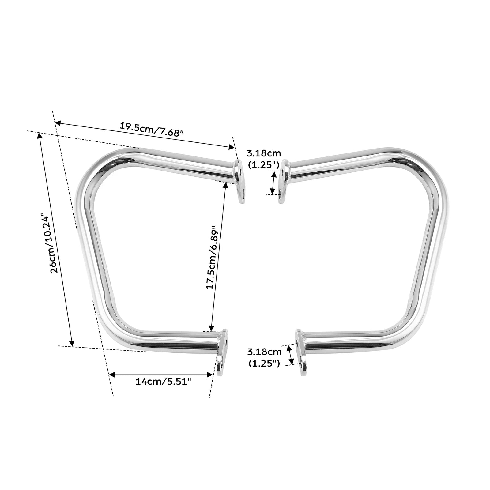 Chrome Engine Guard Bar for Triumph Street Twin, Street Cup (2016–2020)