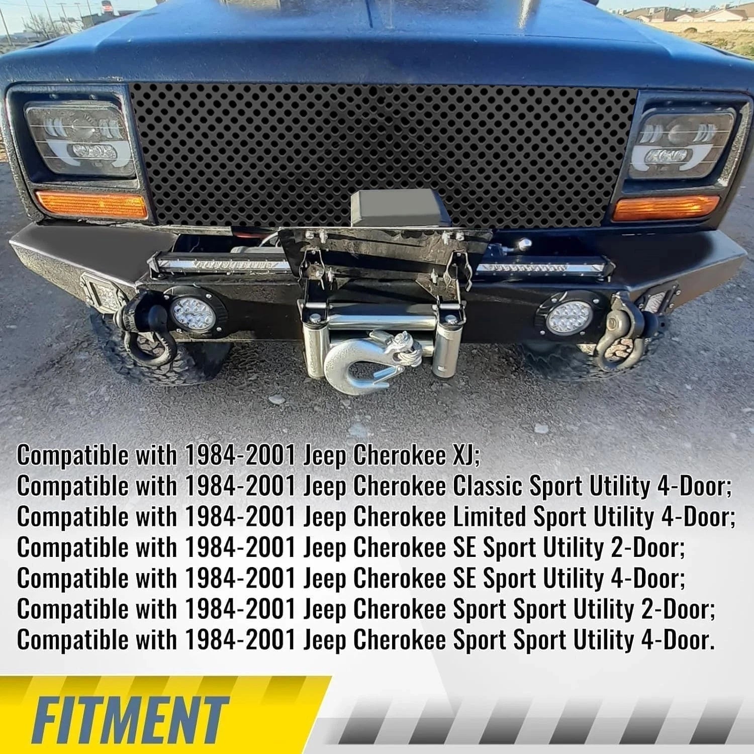 Front Winch Bumper Kit for Jeep Cherokee XJ (1984–2001)