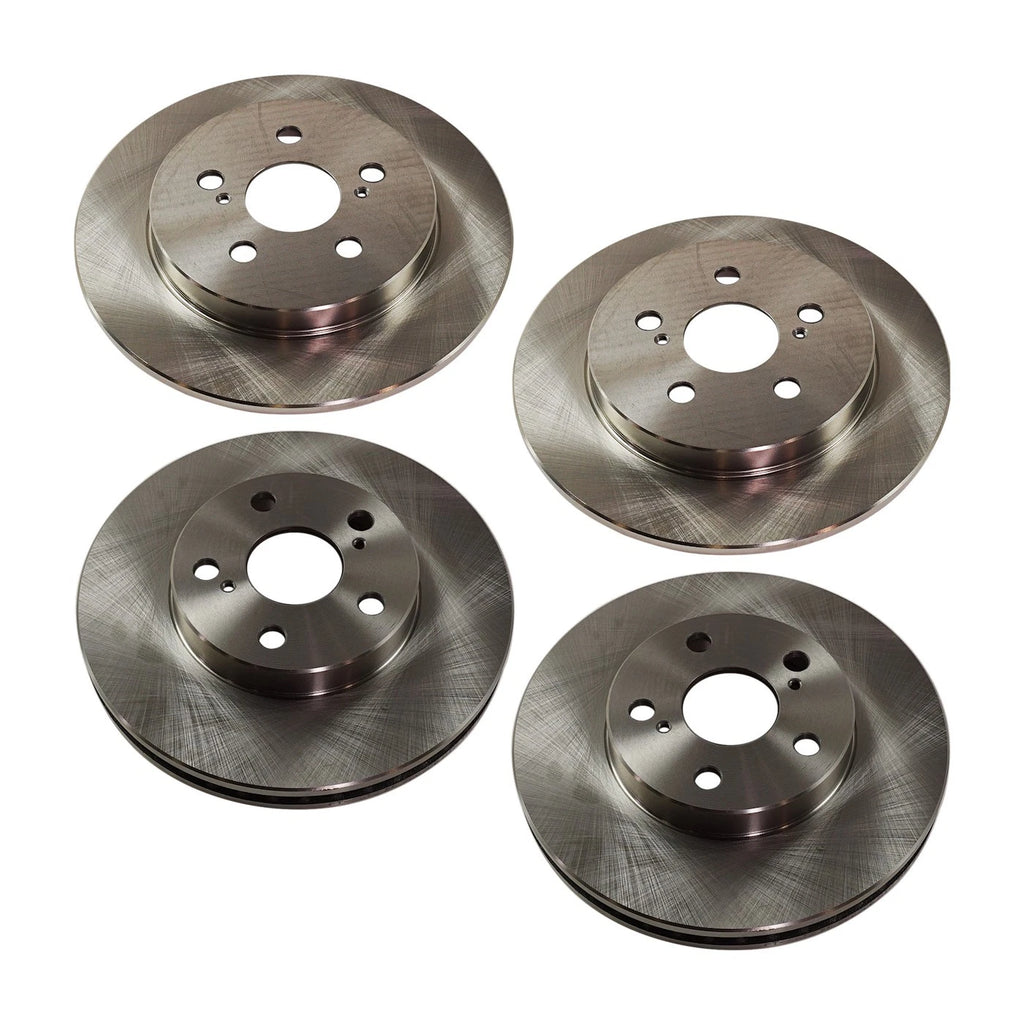 Front and Rear Brake Disc Set for Toyota Prius (2010–2015)