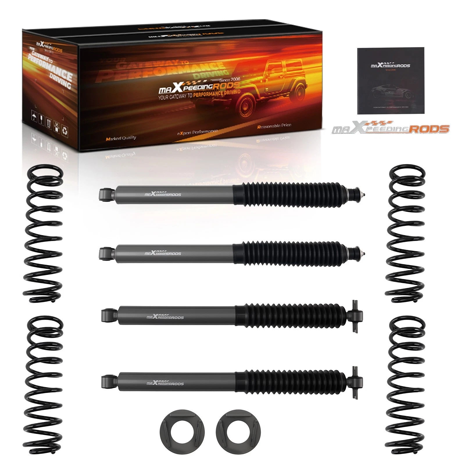 4 Inch Lift Kit for Jeep Wrangler JK Unlimited (2007–2018)