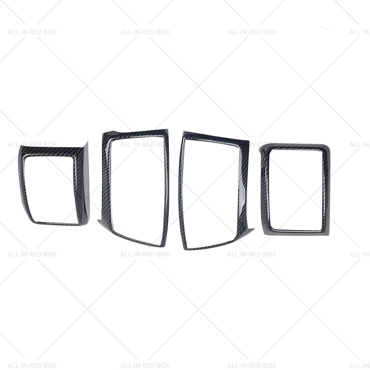 4X Carbon Fiber Air Outlet Frame Cover Trim for Ford Ranger (2015–2022)