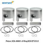 3C8 Crankshaft & Power Head Rebuild Kit STD for Tohatsu Mercury 40-50HP (2T)