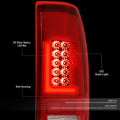 3D LED L-Bar Tail Brake Light Lamps for Ford F250 F350 Super Duty (2008–2016)