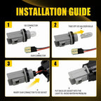 LED License Plate Light with Wiring Harness for Chevy Silverado 2500HD (2001–2014)