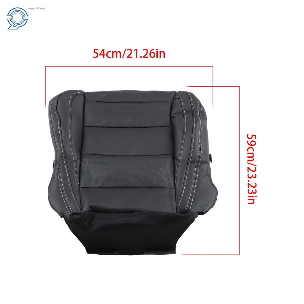 Front Passenger Bottom Seat Cover for Ford Mustang (2015-2023) Perforated Black
