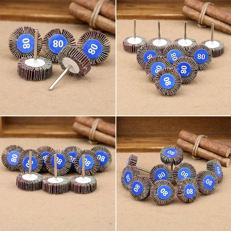 10X Sanding Sandpaper Flap Disc Grinding Wheel for Power Rotary Tool (80 Grit)