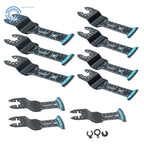 Set of 10 Bi-Metal Oscillating Saw Blades for Various Models