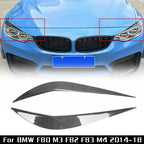2X Carbon Fiber Headlight Eye Lid for BMW F80 M3 F82 F83 M4 (2014–2018)