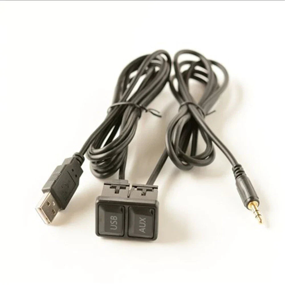 USB Extension Cable with Dust-proof Cover for Car Dash Mount